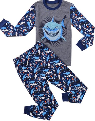 Babypajama Shark Little Boys Pajama Sets 100 Cotton Kids Pjs
