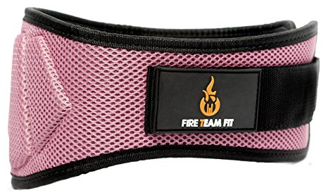Fire Team Fit Weightlifting Belt, Olympic Lifting, for Men and Women, 6 Inch, Back Support for Lifting
