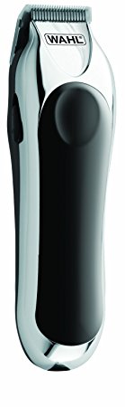 Wahl 9307-1301 Cordless Mini Pro 14 Piece Touch-up and Trim Haircutting Kit, Chrome/black