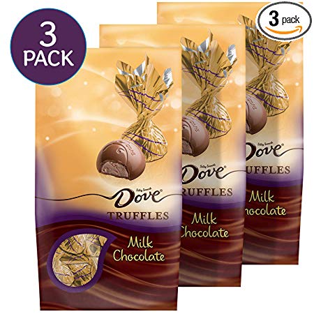 Dove Milk Chocolate Truffles, Christmas Candy Gifts, 5.31 Ounce (Pack of 3)