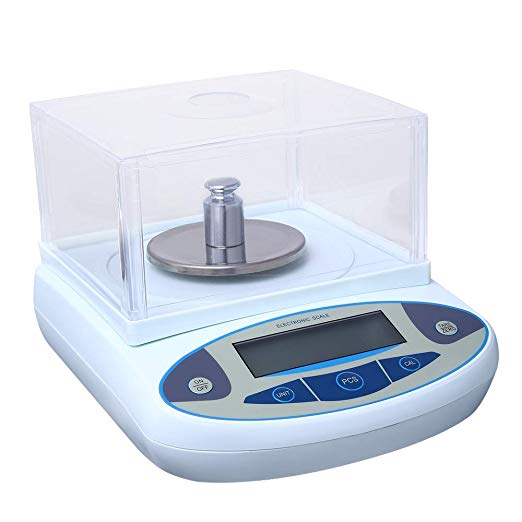 High Precision Lab Digital Precision Analytical Balance Lab Scale 1mg Precision Electronic Balance Jewelry Scales Kitchen Precision Weighing Electronic Scale Calibrated (500g, 0.001g)