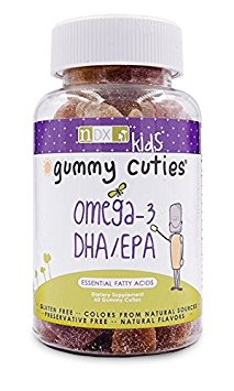 Natural Dynamix DHA/EPA Omega 3 Chewable Cuties Great Taste Gluten Free Preservative Free Natural Color Source