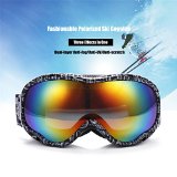 DampS Polarized Ski Goggles for Men Women- OTG Optical Prescription SnowSkiingSnowboardSnowboardingSnowmobile Eyewear with Dual Anti-fogAnti-UV LensCase -Adult Youth Girl Boy