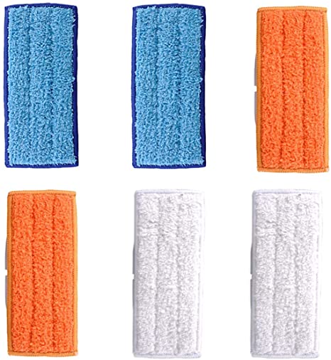 Adouiry Washable Mopping Pads for IRobot Braava Jet 240 241 Sweeping Pads, Reusable Wet Damp Dry (6 PCS)