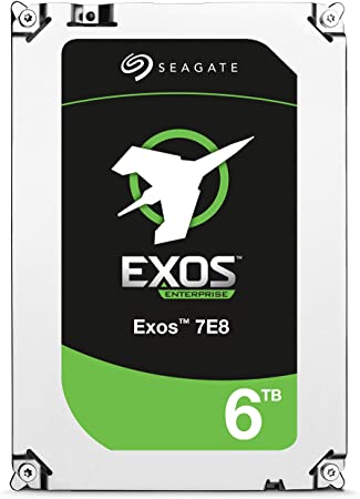 Seagate Exos 7E8 6TB 512e SATA 256MB Cache 3.5-Inch Enterprise Hard Drive (ST6000NM0115)