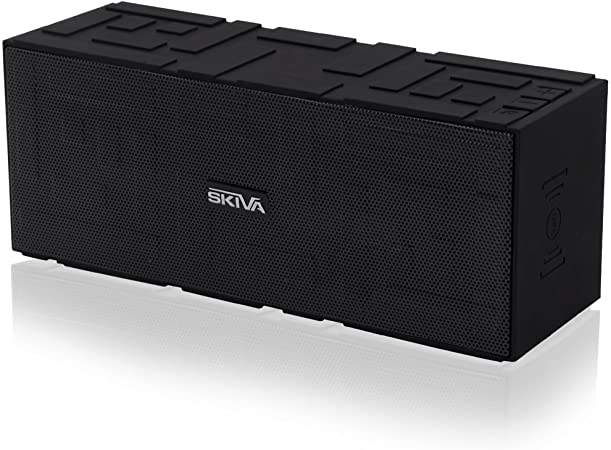 BigSound 15 Watt Bluetooth Speaker with Enhanced Bass and Loud and Clear Sound Portable Outdoor Stereo Wireless Speaker with Long Playtime (High Fidelity, Built-in Microphone) by Skiva [Model:SP101]