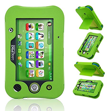 LeapPad Ultimate Case, ACdream Leather Tablet Case for LeapPad ACdream Kids Learning Tablet(2017 release), (Green)
