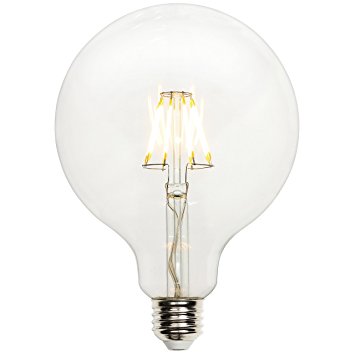 Westinghouse 0317500 7-1/2W (60W) G40 Globe Dimmable Warm White Filament LED Light Bulb with Medium Base