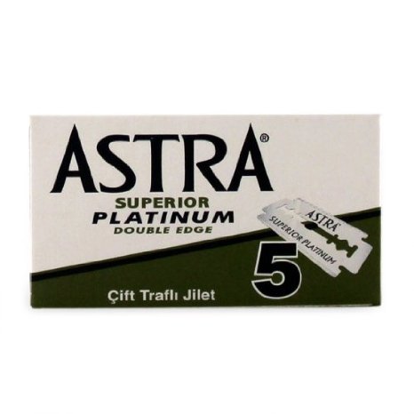 Astra Platinum Double Edge Blades 5 blades by Astra