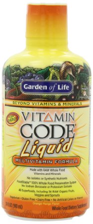 Garden of Life Vitamin Code Liquid Multi Orange Mango, 30oz