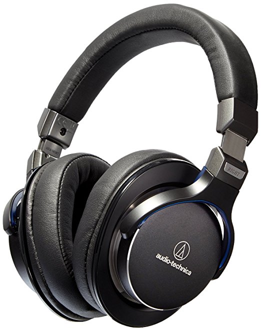 Audio-Technica ATH-MSR7BK SonicPro Over-Ear High-Resolution Audio Headphones, Black