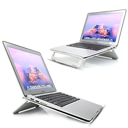 Raises Laptop Stand ,Hengsheng Portable Adjustable Foldable Aluminum Laptop holder for Macbook / Notebook / Chromebook Etc - Full Size