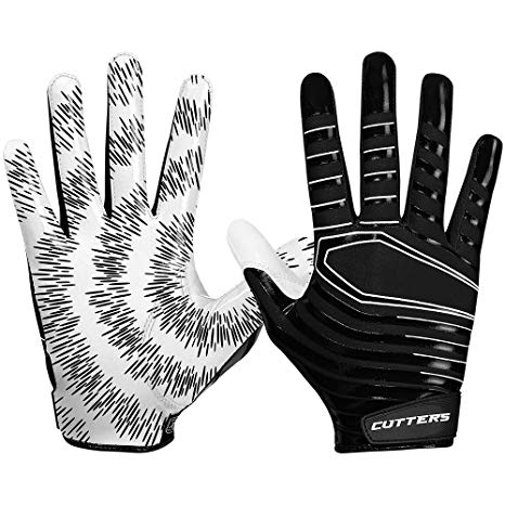 Cutters Football Glove, Best Grip Football Gloves, Lightweight & Flexible, Youth & Adult Sizes, 1 Pair