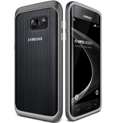 Galaxy S7 Edge Case, VRS Design [Triple Mixx][Steel Silver] - [Clear Cover][Drop Protection][Slim Fit] For Samsung S7 Edge