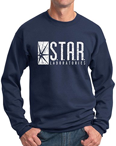 New York Fashion Police Star Labs Sweatshirt - Star Laboratories Crewneck - Vintage Print