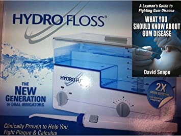 Hydro Floss Oral Irrigator Plus Book Bundled Package - 2 Items