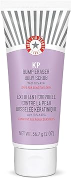 (59ml (Pack of 1)) - First Aid Beauty KP Bump Eraser Body Scrub Exfoliant for Keratosis Pilaris with 10% AHA 59ml