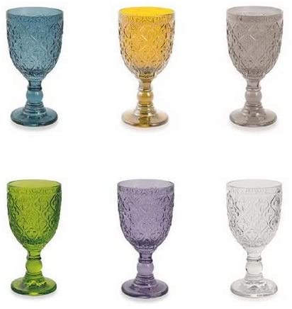 Villa d 'Este Home Tivoli Marrakech Set, Multi-Colour Glasses, 6 Units