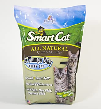 SmartCat 6505 All Natural Clumping Litter 10 Lbs