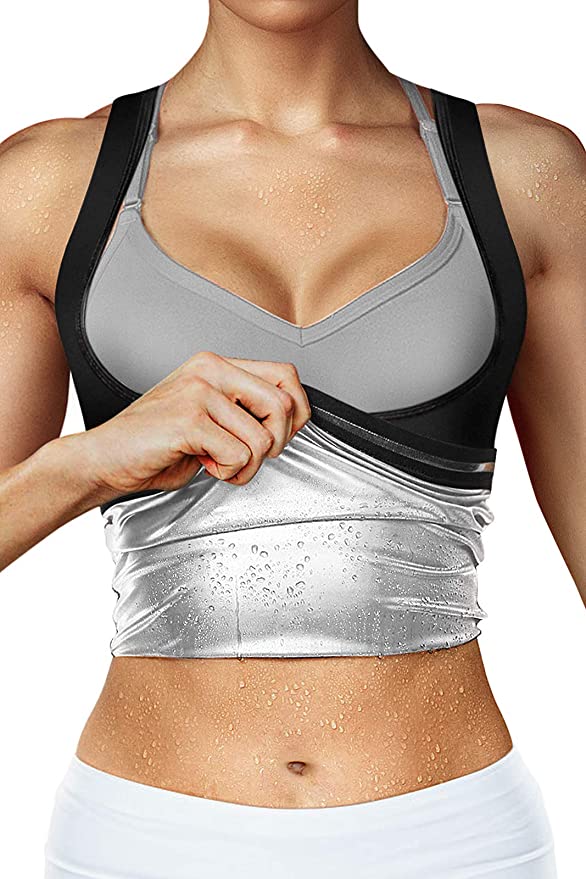 Women Sauna Sweat Vest Hot Polymer Waist Trainer Sauna Suit Slimming Workout Body Shaper Corset for Women