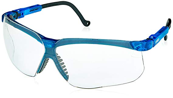 Uvex S3240X Genesis Safety Eyewear, Vapor Blue Frame, Clear UV Extreme Anti-Fog Lens