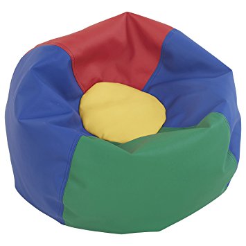 ECR4Kids Junior Classic Bean Bag Chair, Multicolor (26")