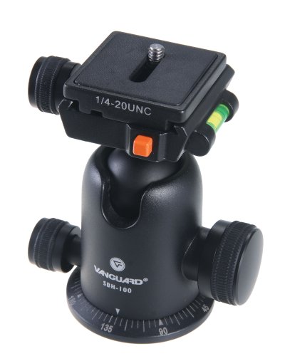 Vanguard SBH-100 Small Magnesium Alloy Ballhead with Two Onboard Bubble Levels