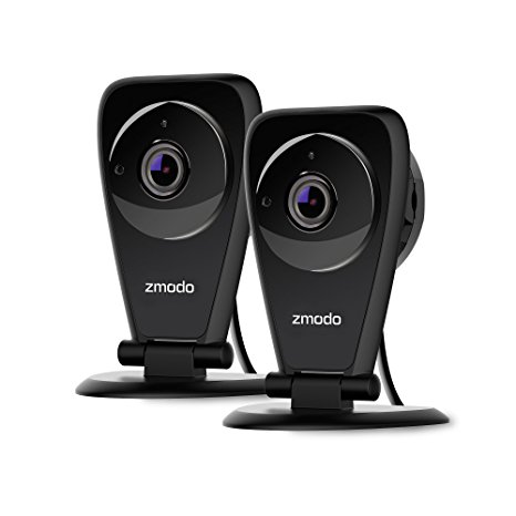 Zmodo EZCam Pro - 1080p HD Wireless Kid and Pet Monitoring Security Camera with Night Vision, Two Way Audio, and Cloud Recording -2 pack