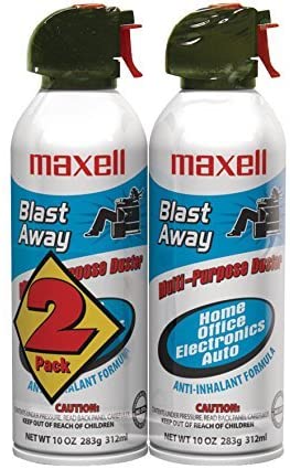 Maxell 190026 Blast Away Canned Air 154a Formula, 10 0z, 4-Pack