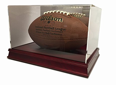 Max Pro Executive Wood Football Display Case with Mirror - Cherry