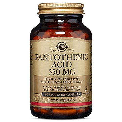 Solgar - Pantothenic Acid 550 mg Vegetable Capsules 100 Count