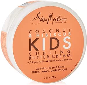 SheaMoisture Coconut & Hibiscus Kids Curling Butter Cream, 6 Ounce