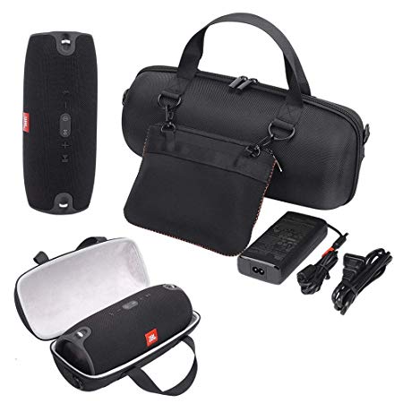Hard Case for JBL Xtreme 2 - MASiKEN Protective Travel Carrying Case for JBL Xtreme 2 Portable Wireless Bluetooth Speaker with Pocket for Charger Adapter