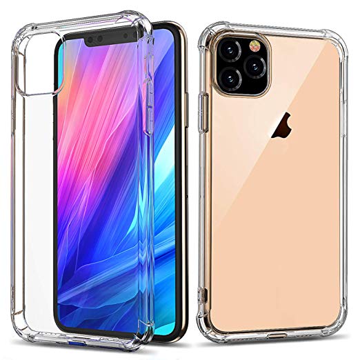 Clear iPhone 11 Pro Case,GREATRULY Pretty Phone Case for iPhone 11 Pro 5.8 Inch (2019),Slim Soft Drop Proof TPU Bumper Cushion Silicone Cover Shell,Crystal Clear