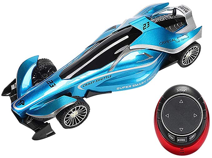 2.4G Intelligent Voice Watch Control High Speed Drift Vehicle RC Racing Car Toys - DIY Custom Voice Control for Kid Adult Xmas Gifts (Blue)