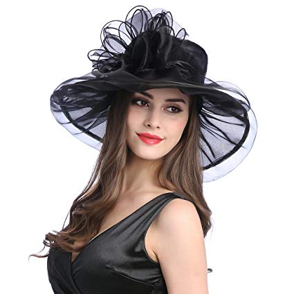 Women’s Organza Church Kentucky Derby Fascinator Tea Party Wedding Hat