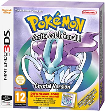 3DS Pokemon Crystal Packaged Download Code (Nintendo 3DS)