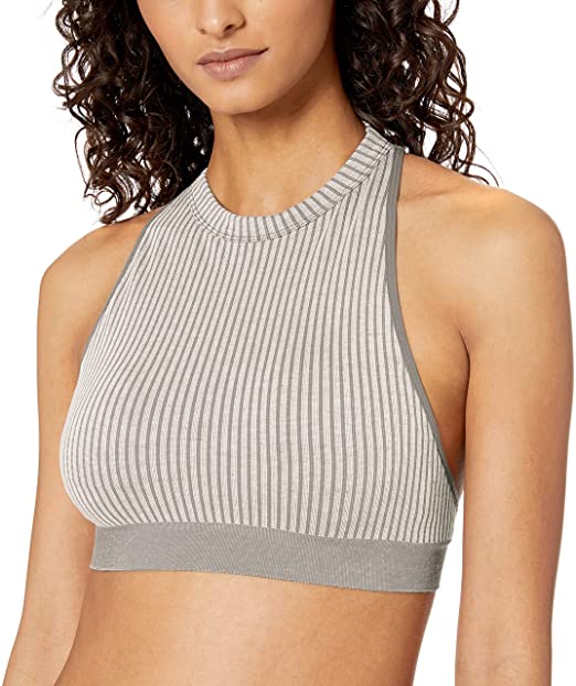 Amazon Brand - Mae Women's Seamless Hi Neck Open Back Bralette