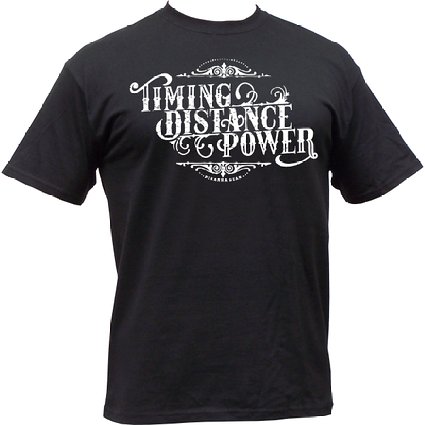 quotTiming Distance Powerquot t-shirt from Piranha Gear