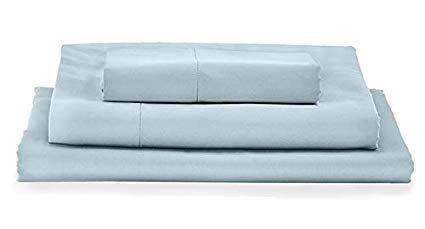 New My Pillow Bed Sheet Set (Blue, Twin) 100% Certified Giza Cotton