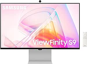 SAMSUNG 27" ViewFinity S9 Series 5K Computer Monitor, Thunderbolt 4, DisplayPort, Matte Display, 4K Slimfit-Camera, Slim Metal Design, AirPlay