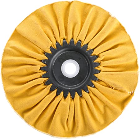 Woodstock D3193 Bias Hard Buffing Wheel, 6-Inch by 5/8-Inch Hole, Yellow