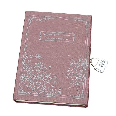 Cobee® CB-32413 High Quality New Classic Vintage Retro Secret Diary Blank Pages Journal Notebook Sketchbook Note Book with Combination Lock Password Gift