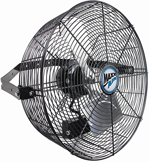 Maxx Air Wall Mount Fan, Commercial Grade for Patio, Garage, Shop, Easy Operation and Powerful CFM (18" Industrial Wall Mount)