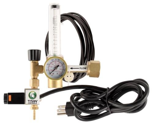 Titan Controls 702710 Carbon Dioxide Gas Regulator for 120-volt Controllers and Timers