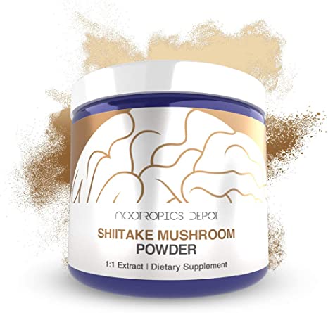 Shiitake Mushroom Powder | 60 Grams | Whole Fruiting Body Extract | Lentinula edodes