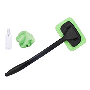 MOKAO Car Glass Brush, Windshield Easy Cleaner , Clean Hard-To-Reach Windows On Your Car, Home Washable
