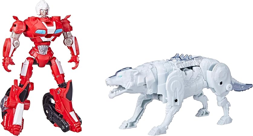 Transformers: Rise of The Beasts Movie, Beast Alliance, Beast Combiners 2-Pack Arcee & Silverfang Toys, Ages 6 and Up, 5-inch