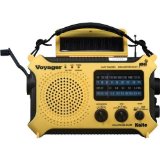 Kaito KA500 5-way Powered Solar PowerDynamo Crank Wind Up Emergency AMFMSWNOAA Weather Alert Radio with FlashlightReading Lamp and Cellphone Charger Yellow