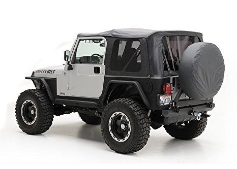 Smittybilt 9970235 Black Diamond OE Style Replacement Top with Tinted Window for Jeep Wrangler